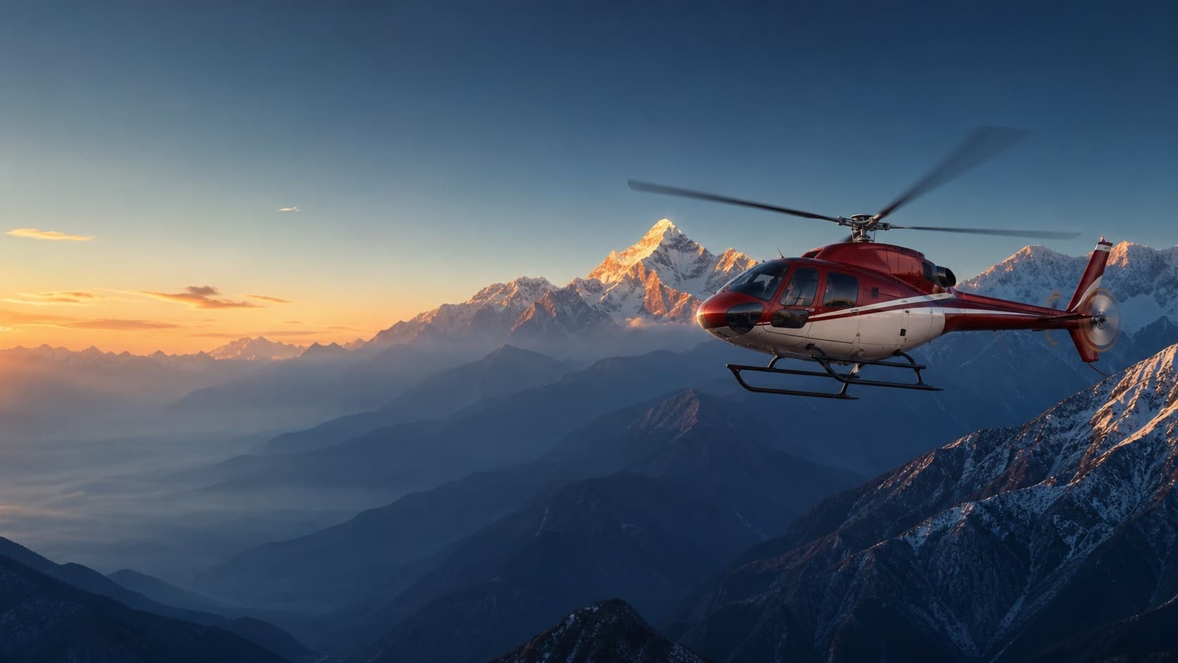 Charter helicopter service in Nepal